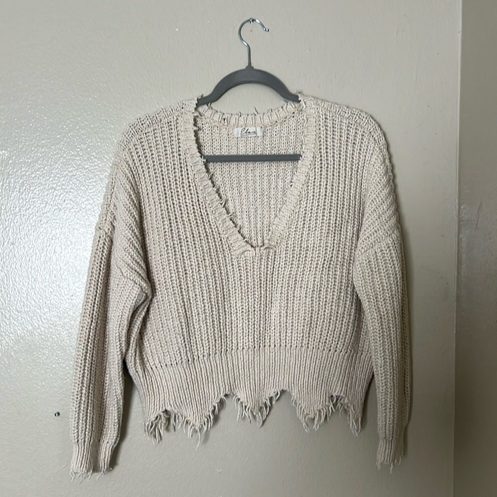 Cream color sweater